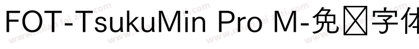 FOT-TsukuMin Pro M字体转换